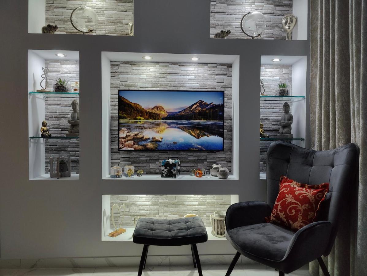 Cozy Sea View Apartment In Paralia Bagian luar foto