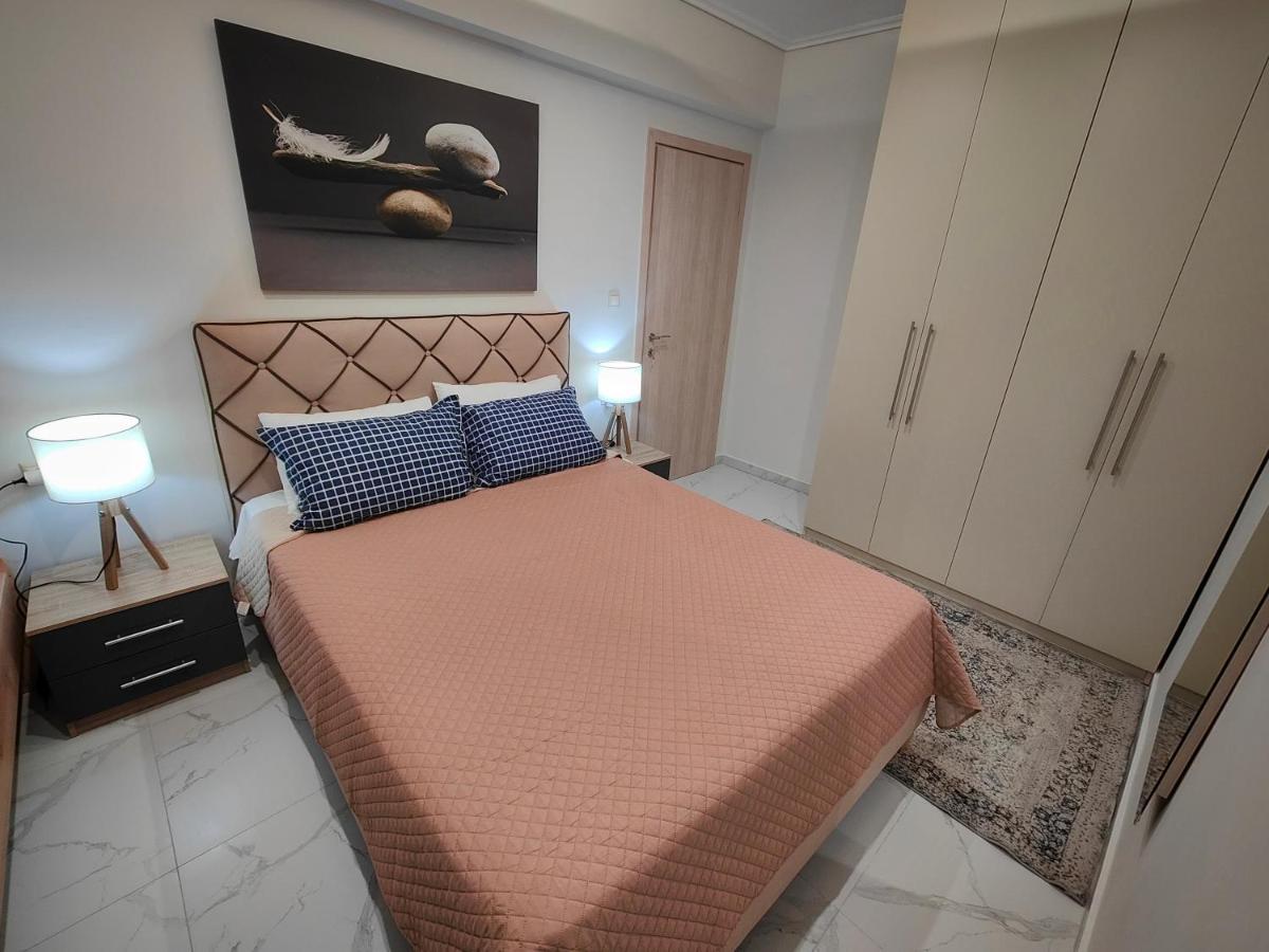 Cozy Sea View Apartment In Paralia Bagian luar foto